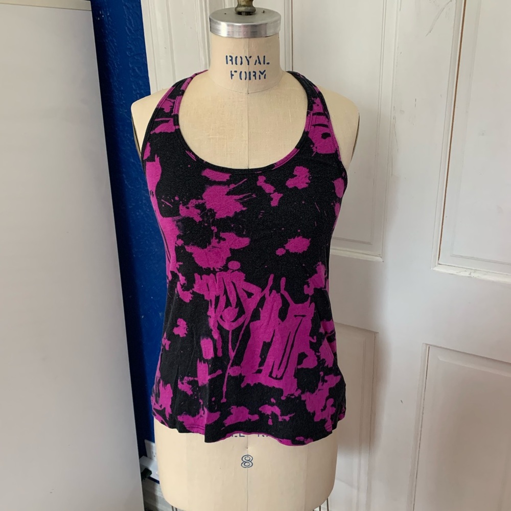 Forever 21 pink and black tank